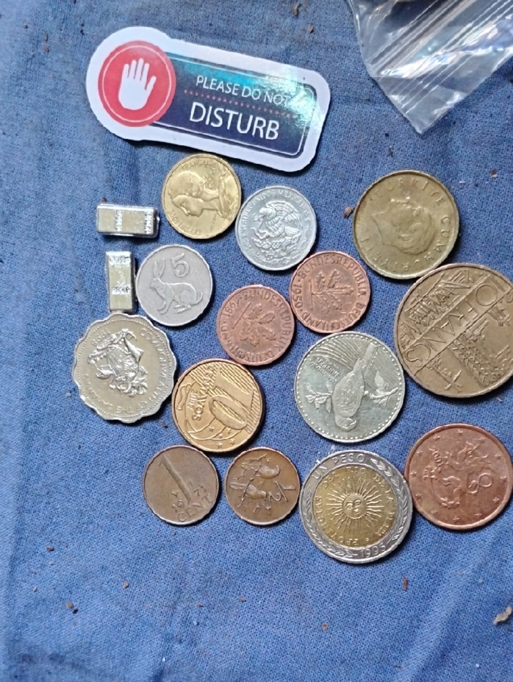 Mixed World Coin Lot - Assorted Metallic Tones